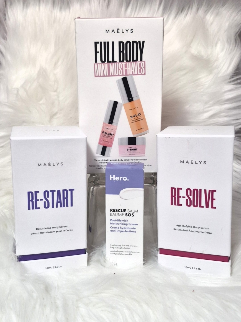 MAËLYS Body Care Bundle + Hero Rescue Balm – 4 New Items
